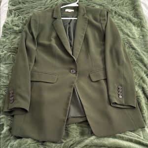 LOFT Dark Green Women's Blazer